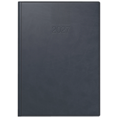 Buchkalender Mod. ROMA 1 2027 | A5, Kunstleder, blau