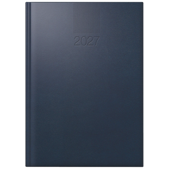 Buchkalender Mod. ROMA 1 2027 | A5, Kunststoff, dunkelblau