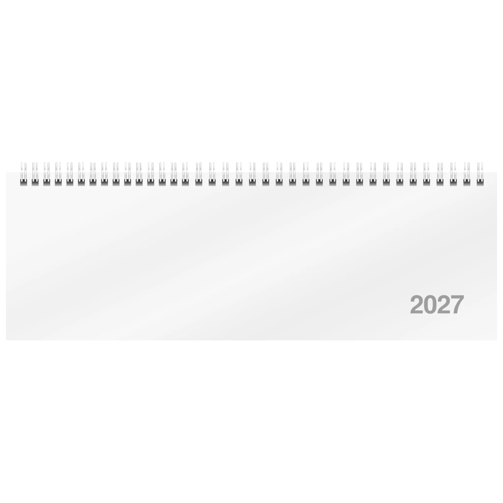Querterminbuch Mod. ac-Wochenquerterminer 2027 | 307×105 mm, Karton, weiß