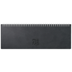 Querterminbuch Mod. ac-Wochenquerterminer 2027 | 307×105 mm, Kunstleder, schwarz