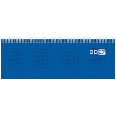 Querterminbuch Mod. semana 2027 | 29,7×10,5 cm, Karton, blau