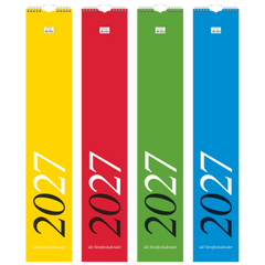 Streifenkalender 2027 | 12×66 cm, sortiert