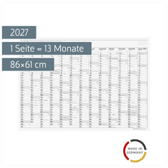 Plakatkalender Mod. young design PLUS 2027 | 86×61 cm