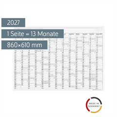 Plakatkalender Mod. young design PLUS 2027 | 860×610 mm