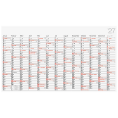 Plakatkalender Mod. young design XL 2027 | 139×79 cm