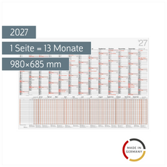 Plakatkalender Mod. Kombi 2027 | 980×685 mm