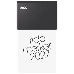 Vormerkbuch Mod. Merker 2027 | 10,8×20,1 cm, Kunststoff, schwarz
