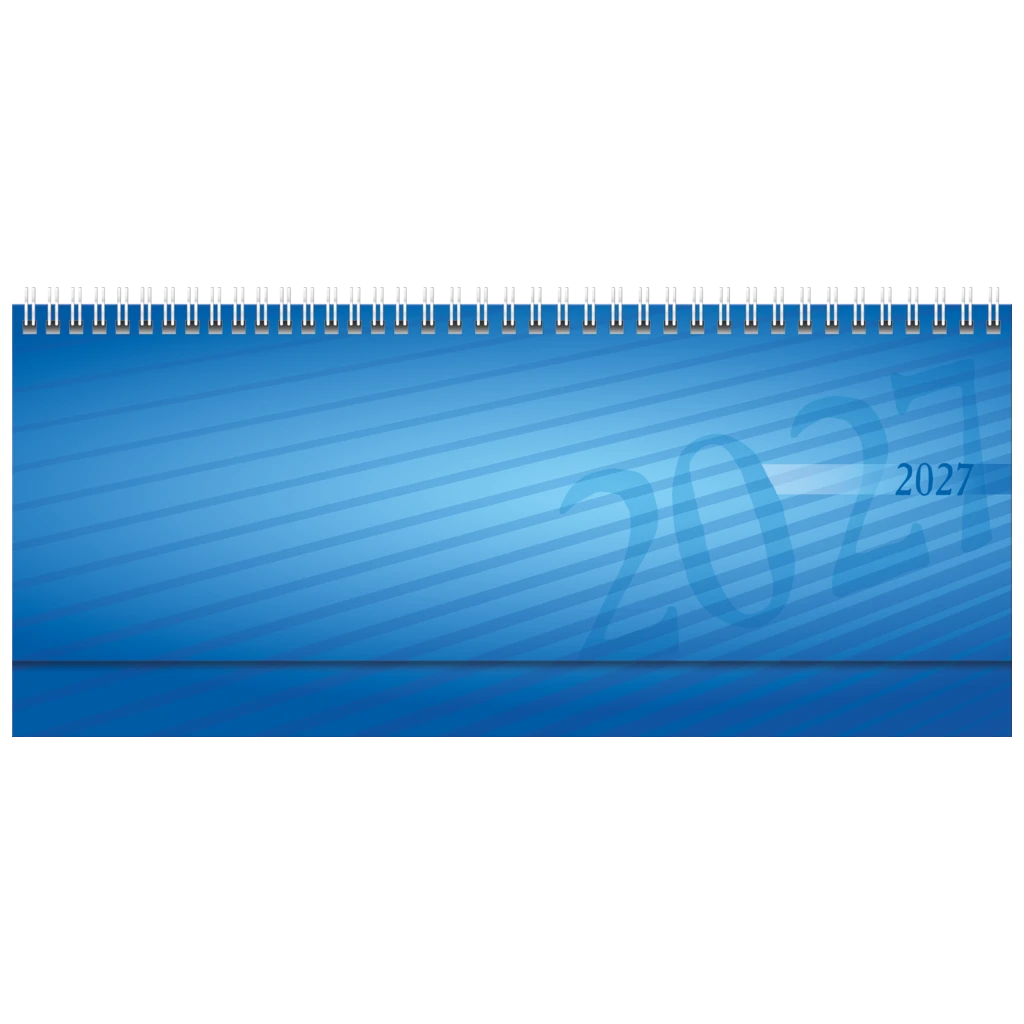 Querterminbuch Mod. septant 2027 | 30,5×10,5 cm, Kunststoff, blau