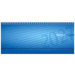 Querterminbuch Mod. septant 2027 | 30,5×10,5 cm, Kunststoff, blau