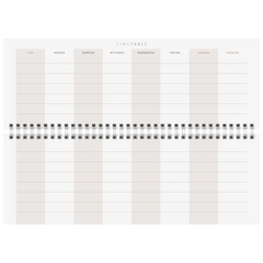 Querterminbuch Premium Young Line 2027 „Monstera“ | 29,7×10,5 cm, Papier