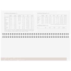 Querterminbuch Premium Young Line 2027 „Greeny“ | 29,7×10,5 cm, Papier