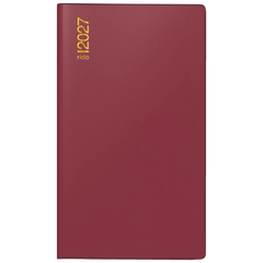 Taschenkalender Mod. TM 12 2027 | A6, Kunststoff, bordeaux