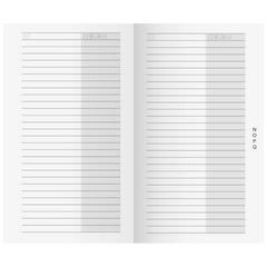 Anschriftenheft | 7×11,8 cm, Karton, weiß