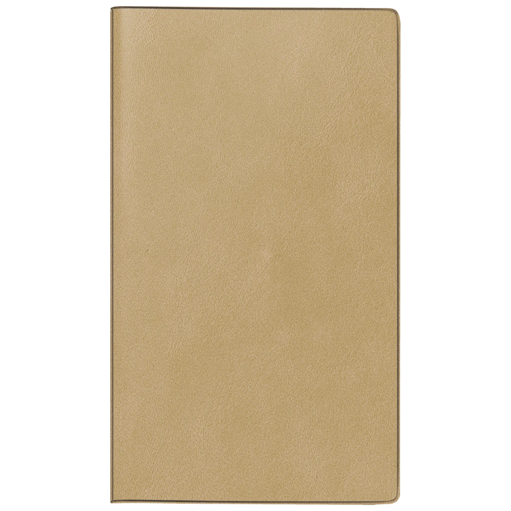 Taschenkalender Mod. Miniplaner d 15 2027 | A6, Kunstleder, hellbraun