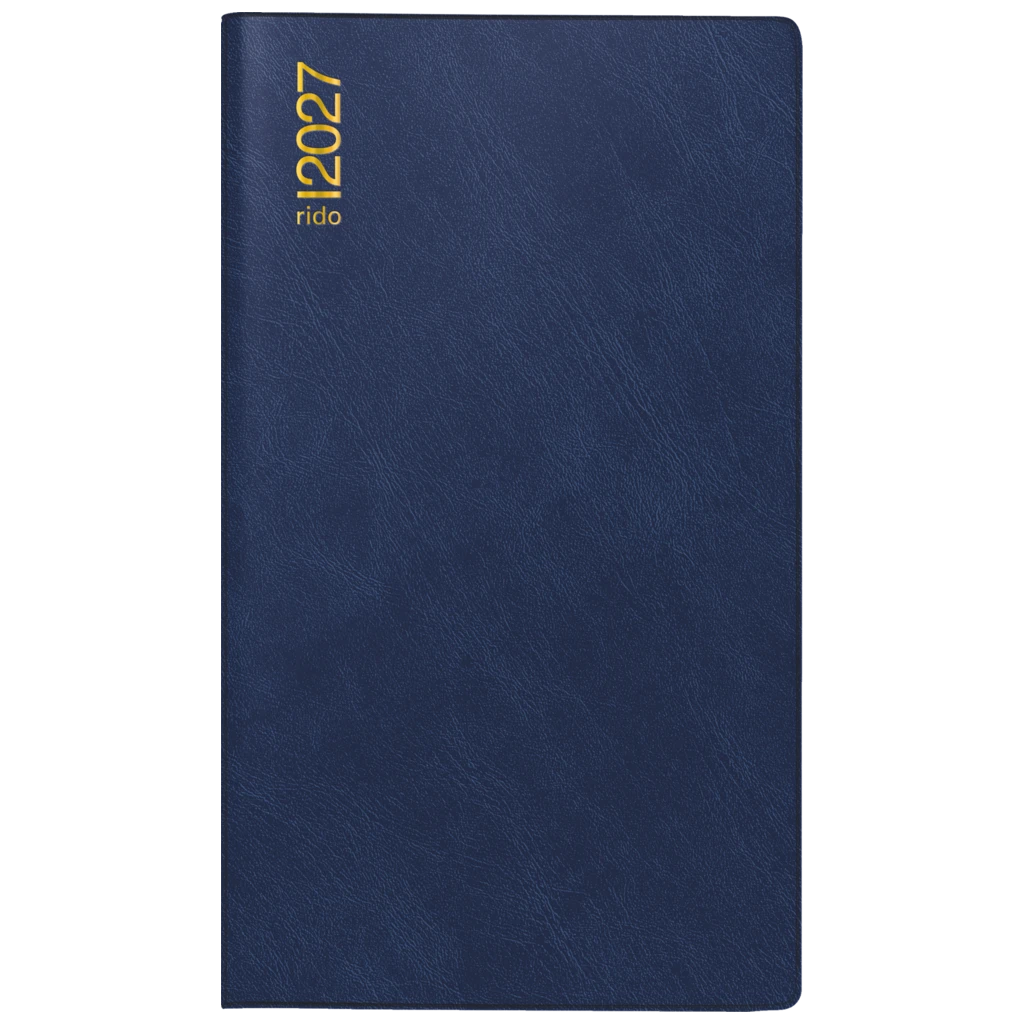 Taschenkalender Mod. Miniplaner d 15 2027 | A6, Kunststoff, dunkelblau