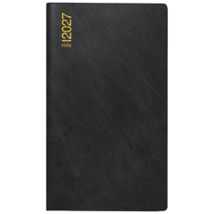 Taschenkalender Mod. Miniplaner d 15 2027 | A6, Kunststoff, schwarz