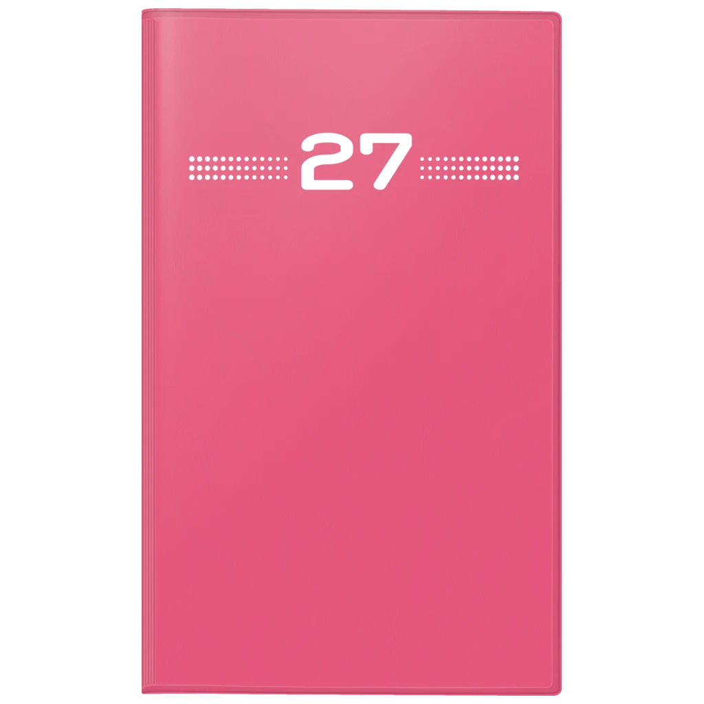 Taschenkalender Mod. Miniplaner d 15 2027 | A6, Kunststoff, pink