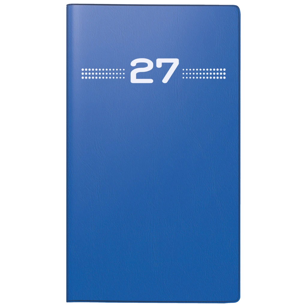 Taschenkalender Mod. Miniplaner d 15 2027 | A6, Kunststoff, blau
