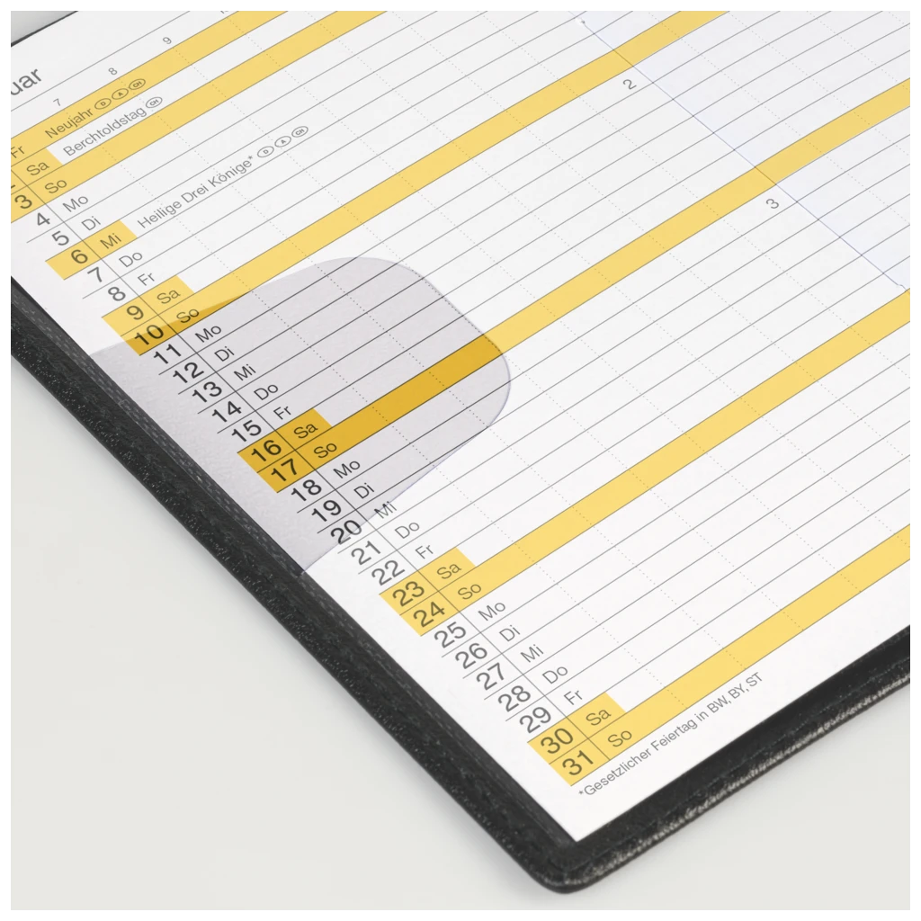 Taschenkalender Mod. Miniplaner d 15 2027 | A6, Kunststoff, blau