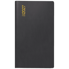 Taschenkalender Mod. Miniplaner d 15 2027 | A6, Kunststoff, schwarz