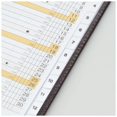 Taschenkalender Mod. M-Planer 2027 | A6, Kunstleder, schwarz