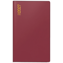 Taschenkalender Mod. uni-planer 2027 | A6, Kunststoff, bordeaux