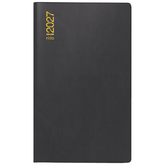 Taschenkalender Mod. uni-planer 2027 | A6, Kunststoff, schwarz