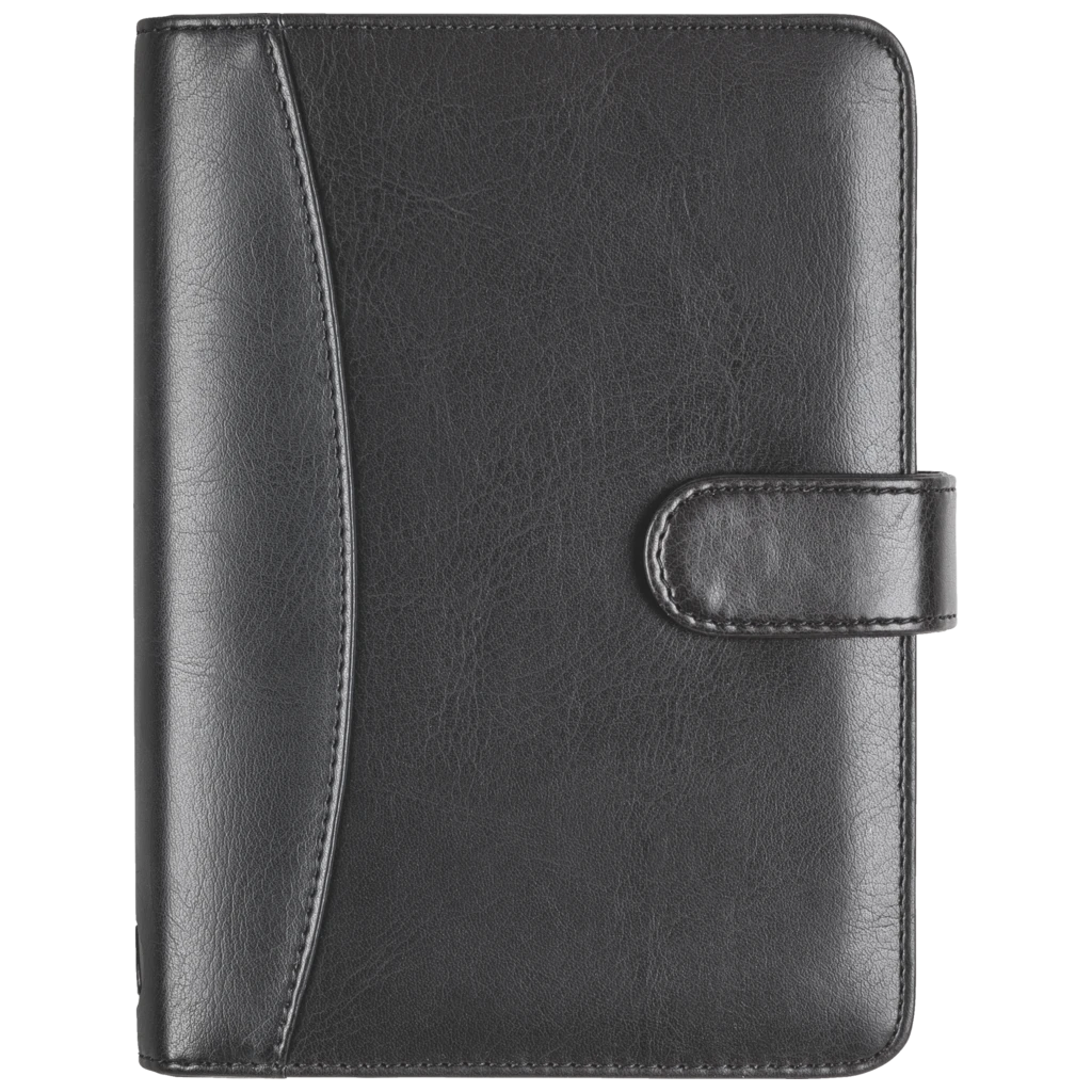 Ringbuch Zeitplansystem Timing 2 | 9,3×17,2 cm, Kunstleder, schwarz