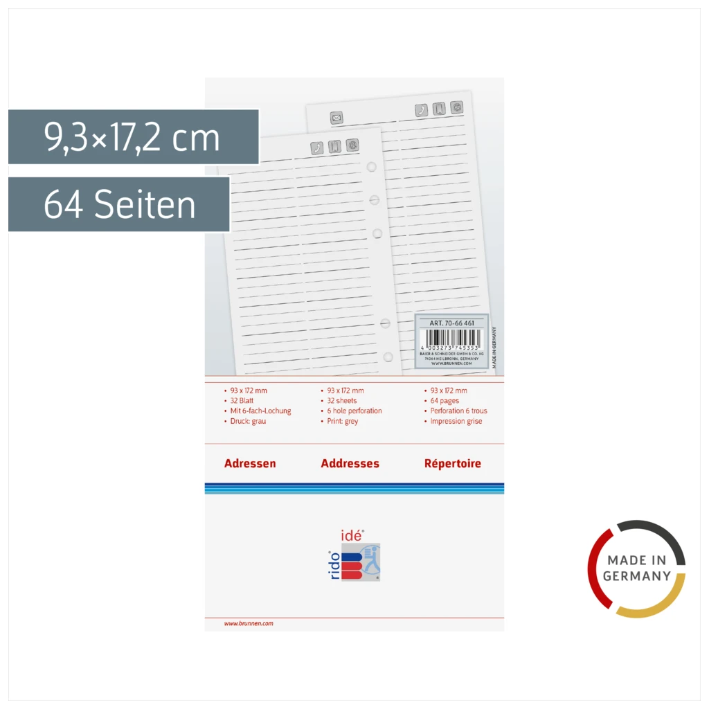 Adressen/Notizen Timing 2 | 9,3×17,2 cm