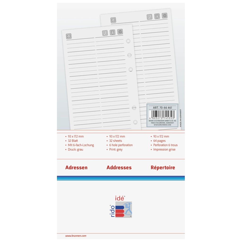 Adressen/Notizen Timing 2 | 9,3×17,2 cm