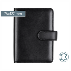 Ringbuch Zeitplansystem Timing 3 | A7, Leder, schwarz