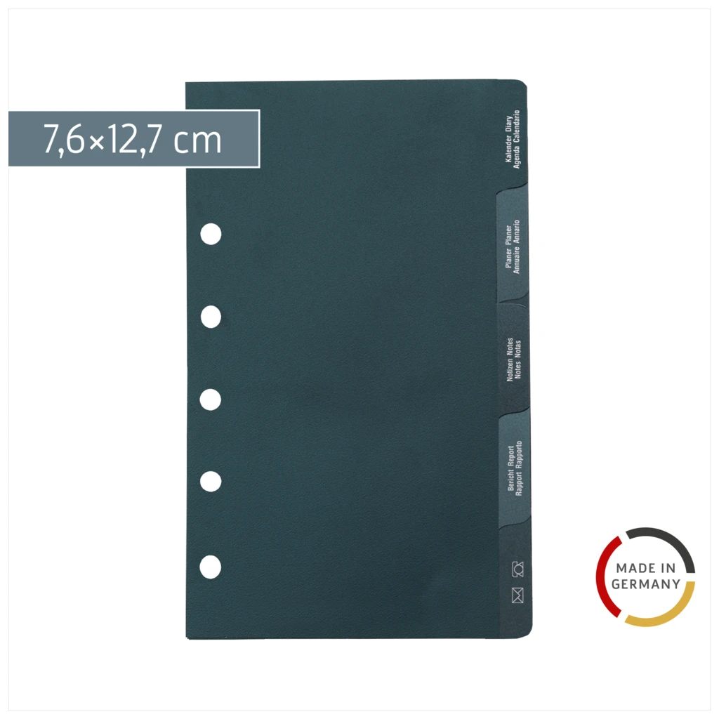 Kalender-Register MINI+ | schwarz