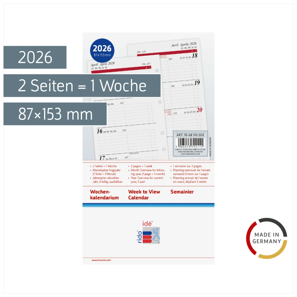 Wochenkalendarium Timing special 2026 | A6