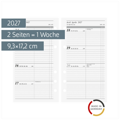 Wochenkalendarium Timeplaner action 2027 | 9,3×17,2 cm