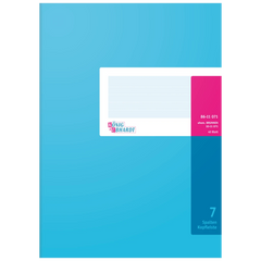 Spaltenbuch mit Kopfleiste | A4, 80 Seiten, 7 Spalten, Karton, magenta/hellblau