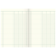 Spaltenbuch | A4, 80 Seiten, 3 Spalten, Karton, magenta/hellblau