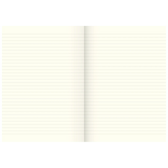Geschäftsbuch | A4, 80 Seiten, liniert, Karton, magenta/hellblau