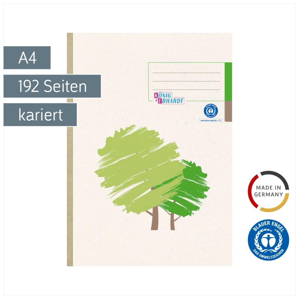 Geschäftsbuch | A4, 192 Seiten, kariert, Karton