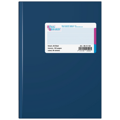 Geschäftsbuch | A5, 192 Seiten, liniert, Kunststoff, blau