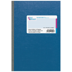 Kladde | A5, 192 Seiten, liniert, Karton, blau
